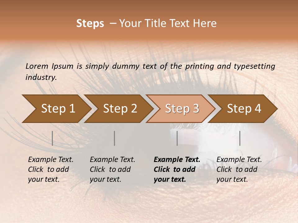 Mascara Eyeball Make Up PowerPoint Template