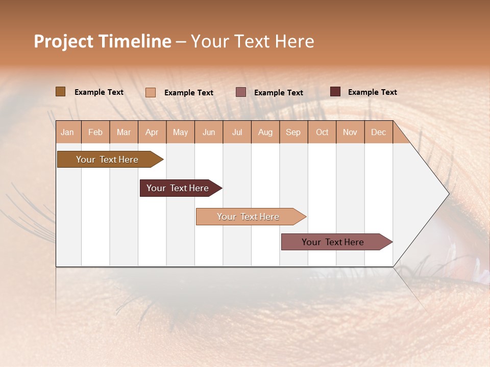 Mascara Eyeball Make Up PowerPoint Template