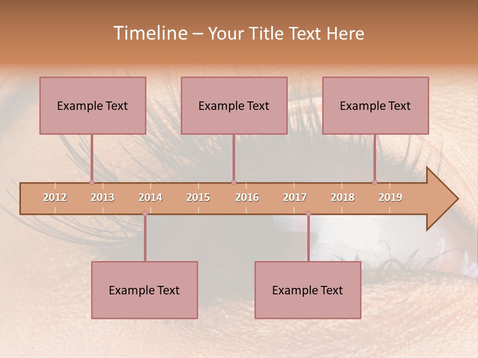 Mascara Eyeball Make Up PowerPoint Template