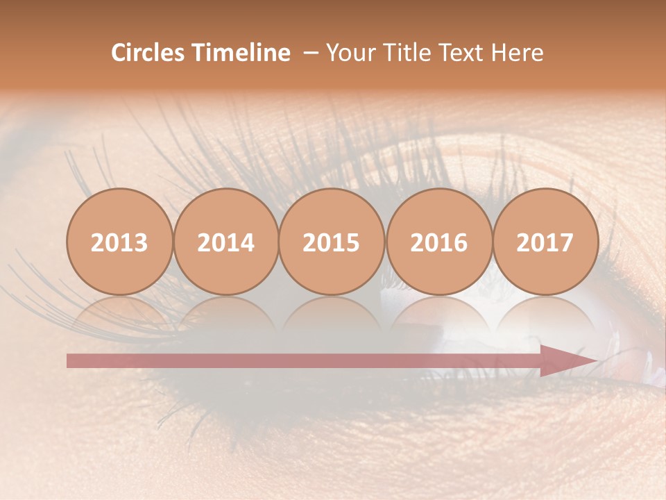 Mascara Eyeball Make Up PowerPoint Template