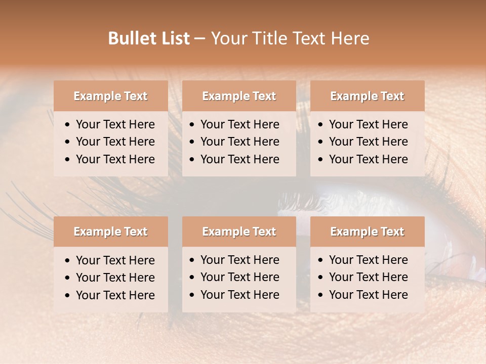 Mascara Eyeball Make Up PowerPoint Template