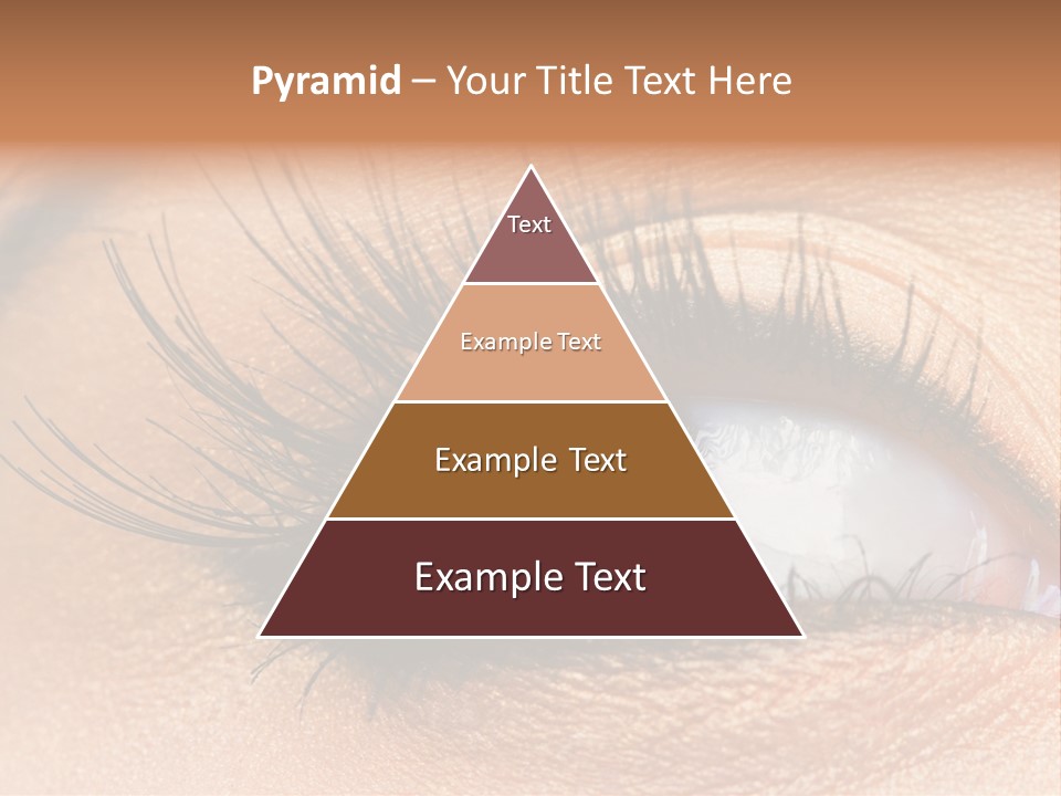 Mascara Eyeball Make Up PowerPoint Template