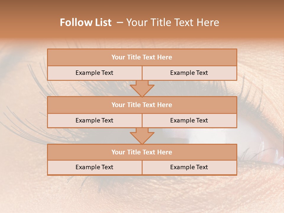 Mascara Eyeball Make Up PowerPoint Template