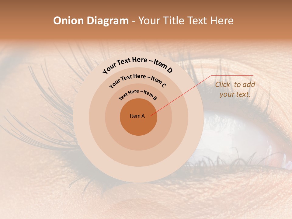 Mascara Eyeball Make Up PowerPoint Template