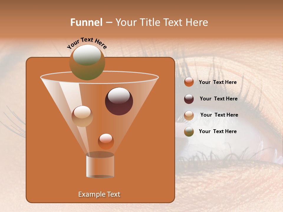 Mascara Eyeball Make Up PowerPoint Template