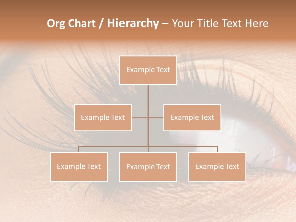 Mascara Eyeball Make Up PowerPoint Template