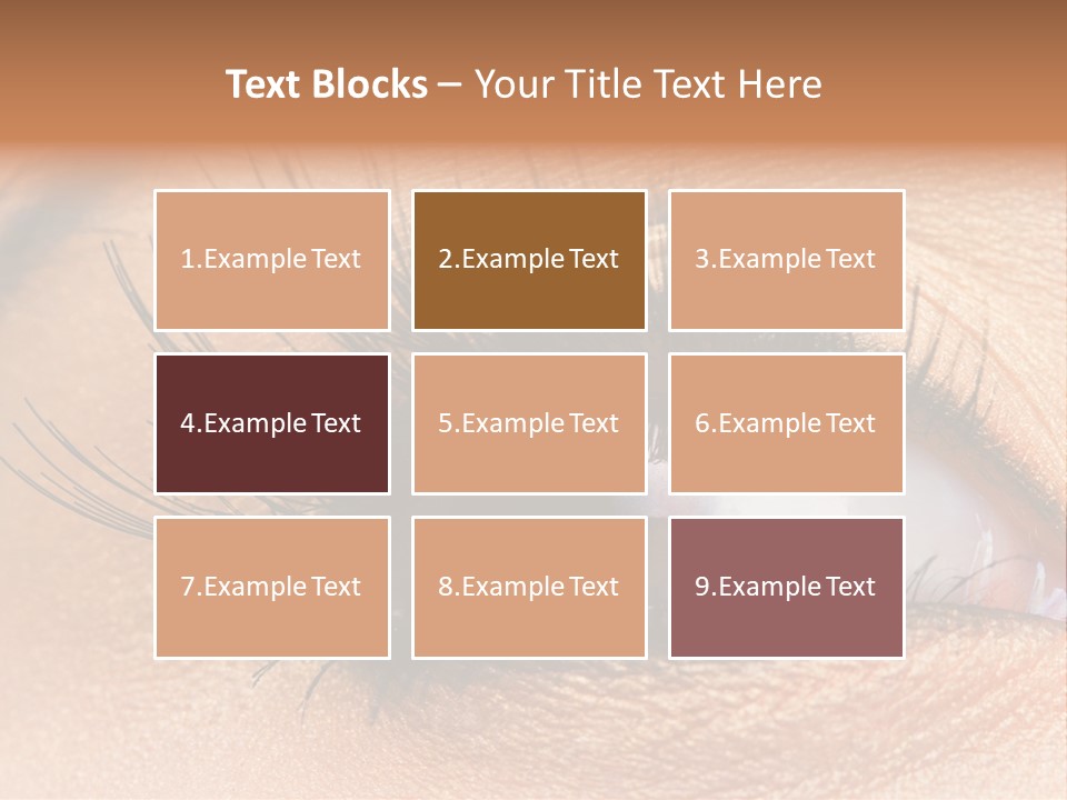 Mascara Eyeball Make Up PowerPoint Template