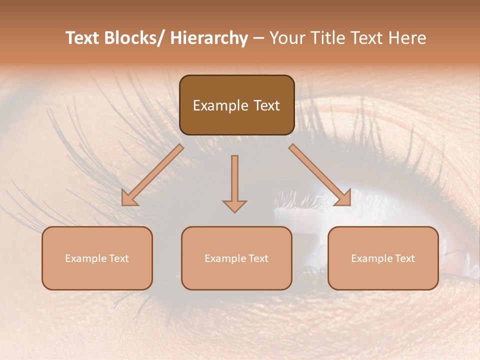 Mascara Eyeball Make Up PowerPoint Template