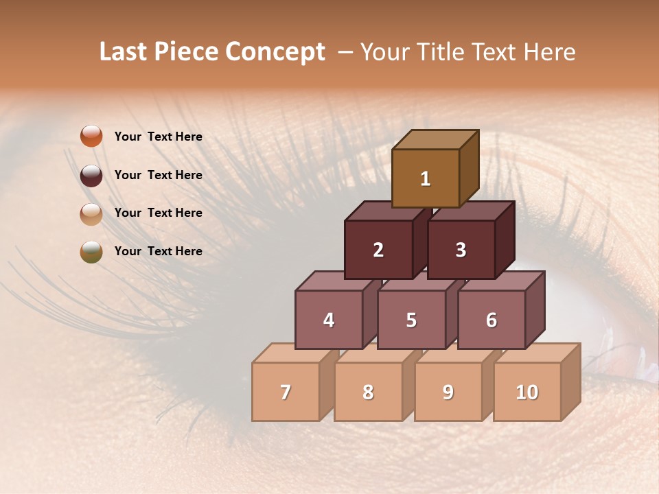 Mascara Eyeball Make Up PowerPoint Template