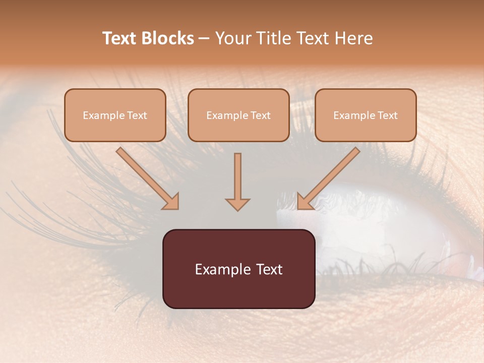 Mascara Eyeball Make Up PowerPoint Template