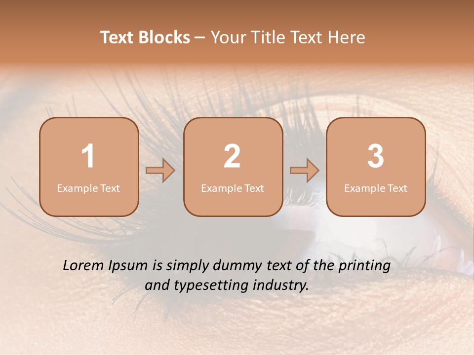 Mascara Eyeball Make Up PowerPoint Template