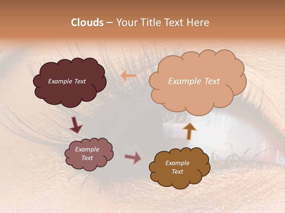 Mascara Eyeball Make Up PowerPoint Template