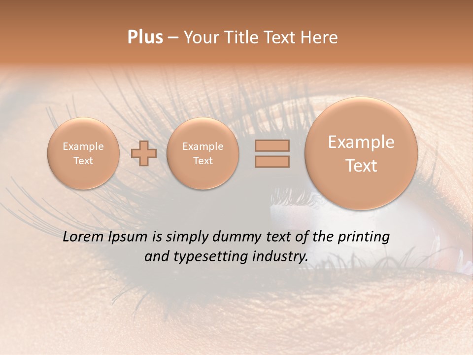 Mascara Eyeball Make Up PowerPoint Template