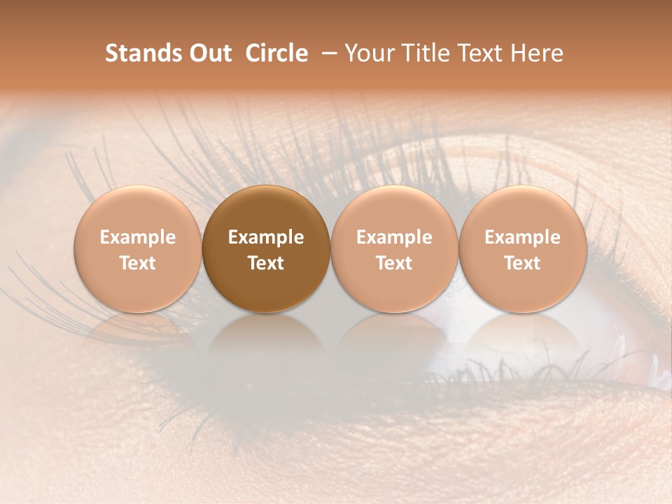 Mascara Eyeball Make Up PowerPoint Template