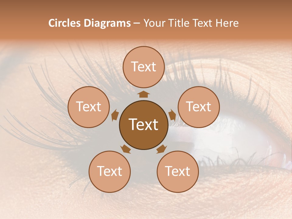 Mascara Eyeball Make Up PowerPoint Template