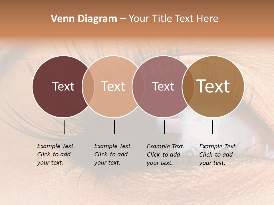 Mascara Eyeball Make Up PowerPoint Template