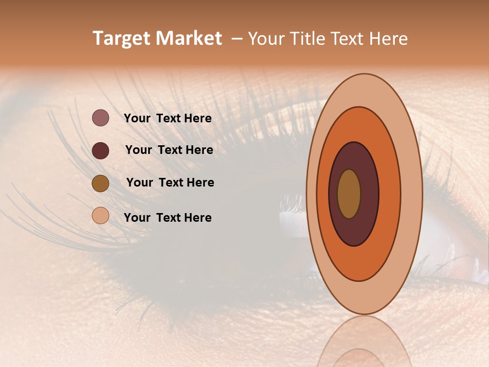 Mascara Eyeball Make Up PowerPoint Template