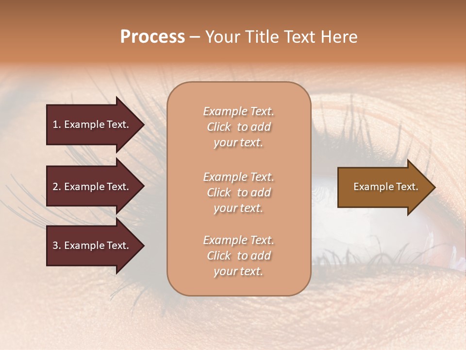 Mascara Eyeball Make Up PowerPoint Template