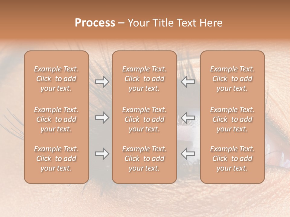 Mascara Eyeball Make Up PowerPoint Template