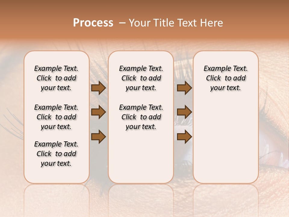 Mascara Eyeball Make Up PowerPoint Template