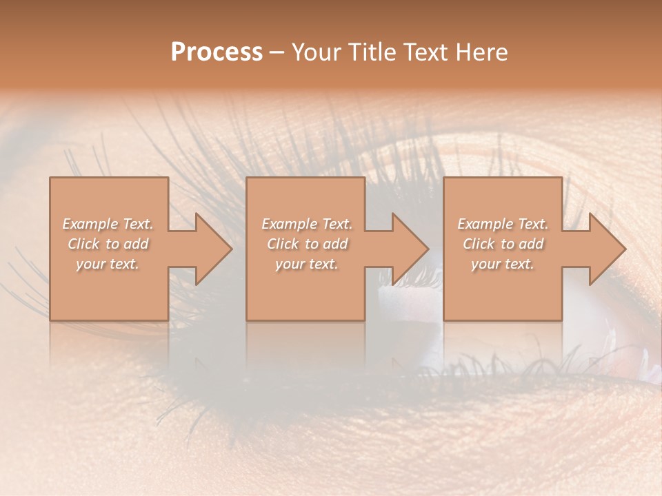Mascara Eyeball Make Up PowerPoint Template