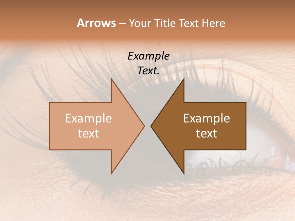 Mascara Eyeball Make Up PowerPoint Template