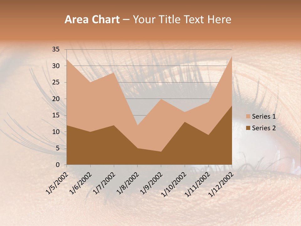 Mascara Eyeball Make Up PowerPoint Template