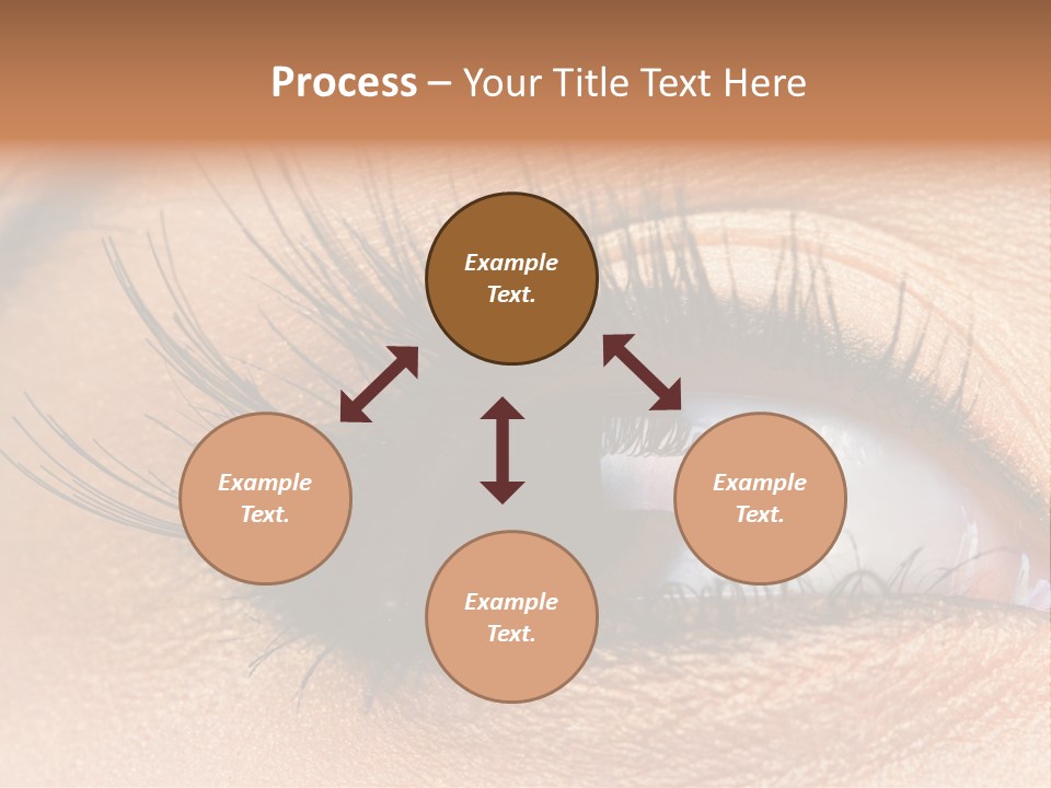 Mascara Eyeball Make Up PowerPoint Template