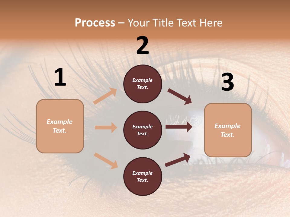 Mascara Eyeball Make Up PowerPoint Template