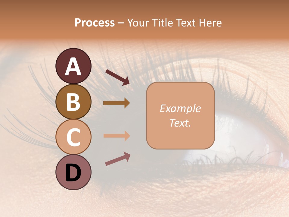 Mascara Eyeball Make Up PowerPoint Template