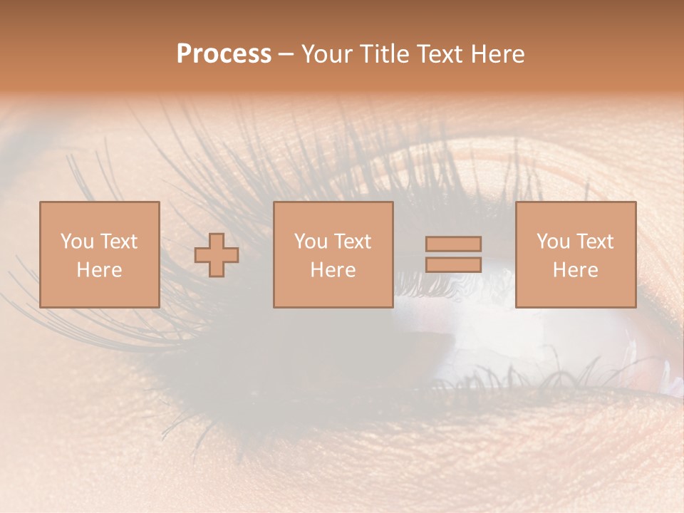 Mascara Eyeball Make Up PowerPoint Template