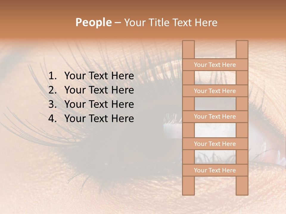 Mascara Eyeball Make Up PowerPoint Template