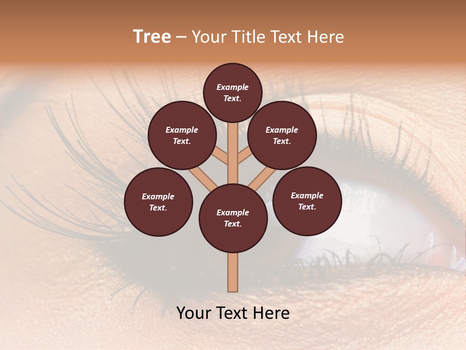 Mascara Eyeball Make Up PowerPoint Template