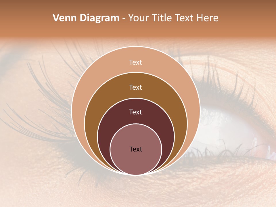 Mascara Eyeball Make Up PowerPoint Template
