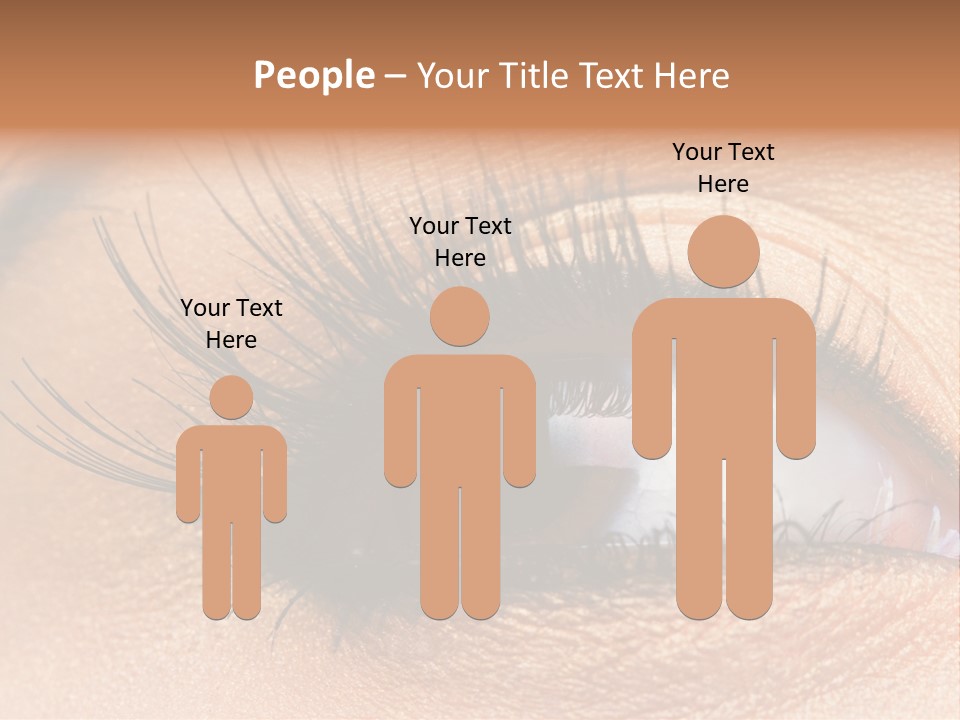 Mascara Eyeball Make Up PowerPoint Template