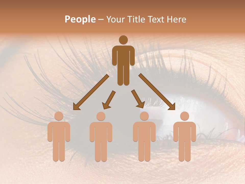 Mascara Eyeball Make Up PowerPoint Template