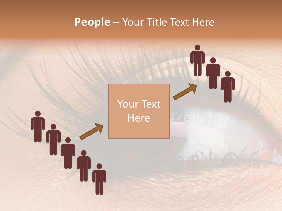 Mascara Eyeball Make Up PowerPoint Template