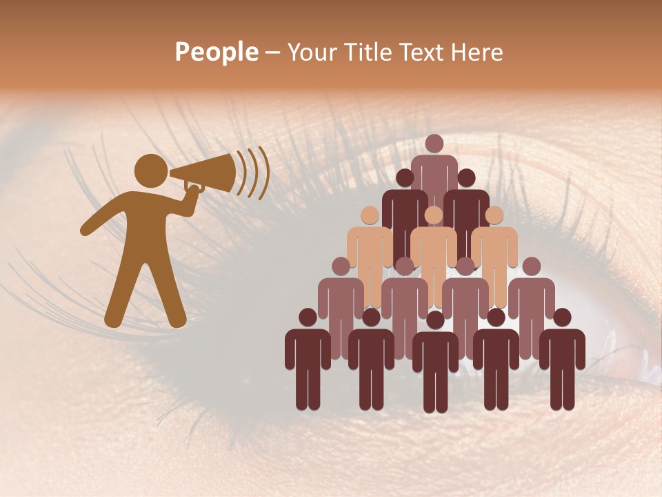 Mascara Eyeball Make Up PowerPoint Template