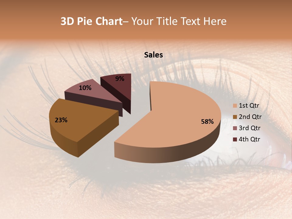 Mascara Eyeball Make Up PowerPoint Template