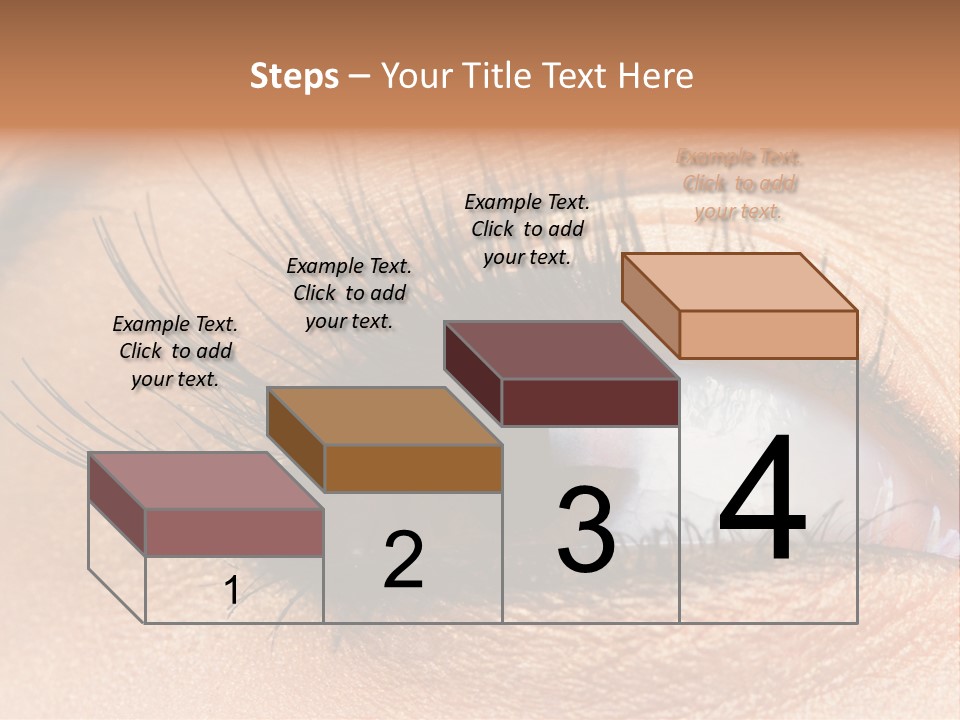 Mascara Eyeball Make Up PowerPoint Template