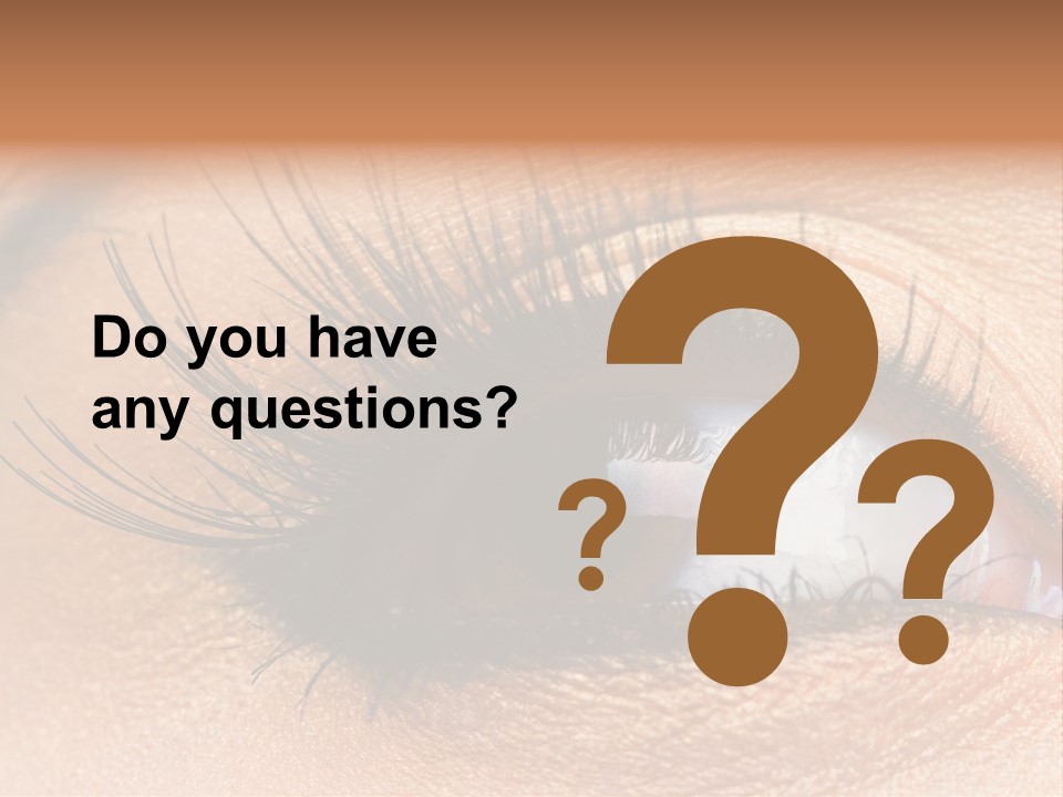 Mascara Eyeball Make Up PowerPoint Template