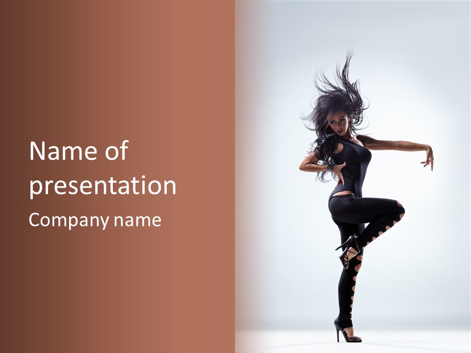 Dancer Beautiful Body PowerPoint Template