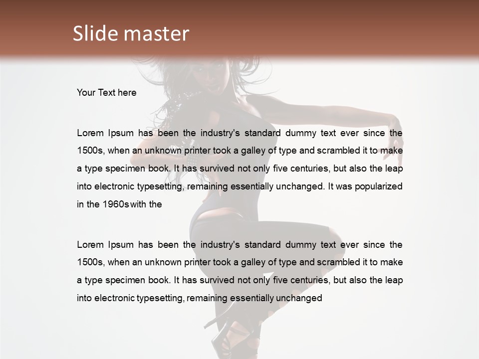 Dancer Beautiful Body PowerPoint Template