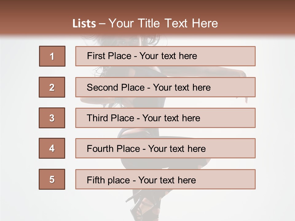 Dancer Beautiful Body PowerPoint Template
