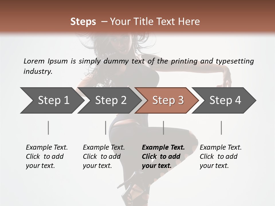 Dancer Beautiful Body PowerPoint Template