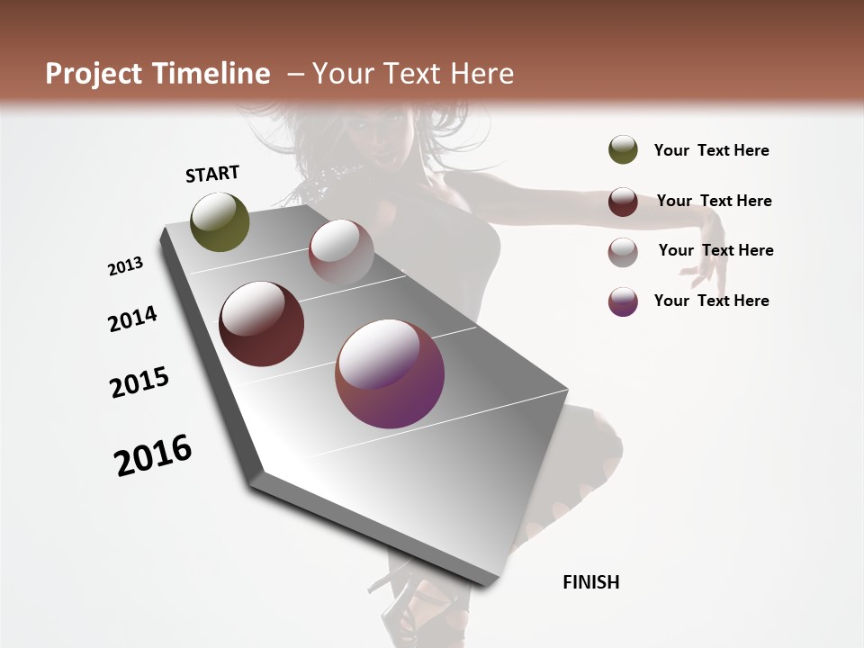 Dancer Beautiful Body PowerPoint Template