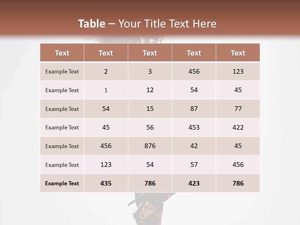 Dancer Beautiful Body PowerPoint Template