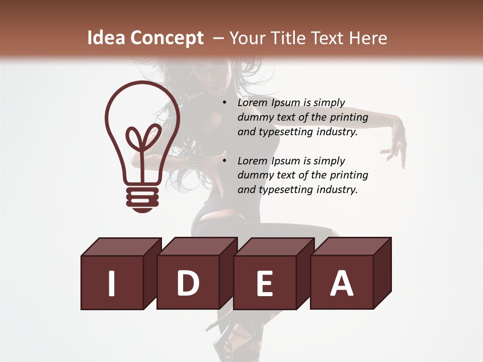 Dancer Beautiful Body PowerPoint Template