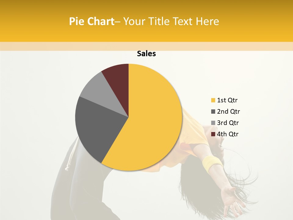 Jump Acrobat Woman PowerPoint Template