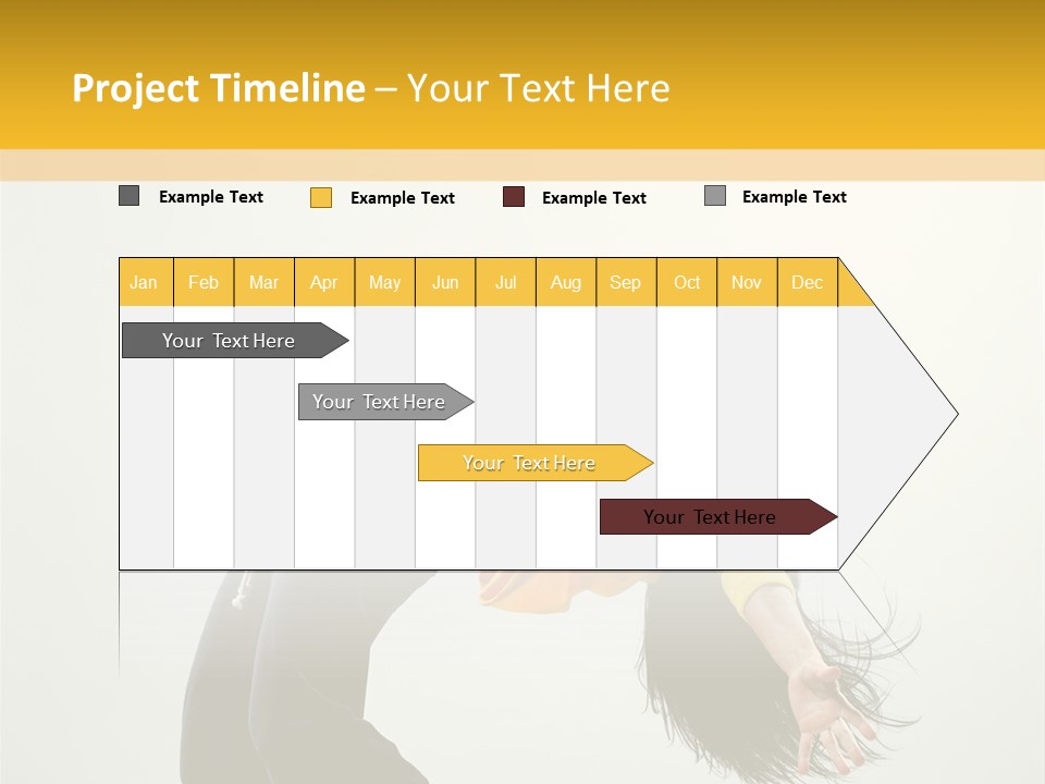 Jump Acrobat Woman PowerPoint Template